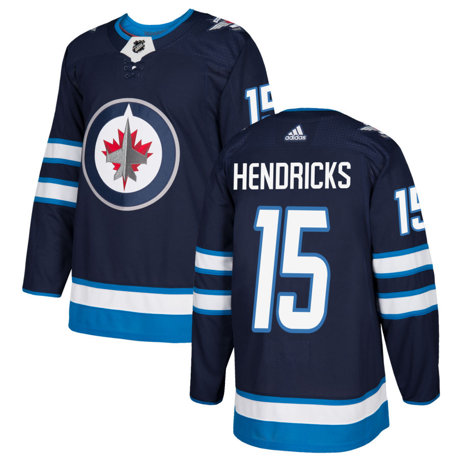 Adidas Jets #15 Matt Hendricks Navy Blue Home Authentic Stitched NHL Jersey Adidas Jets #15 Matt Hendricks Navy Blue Home Authentic Stitched NHL Jersey