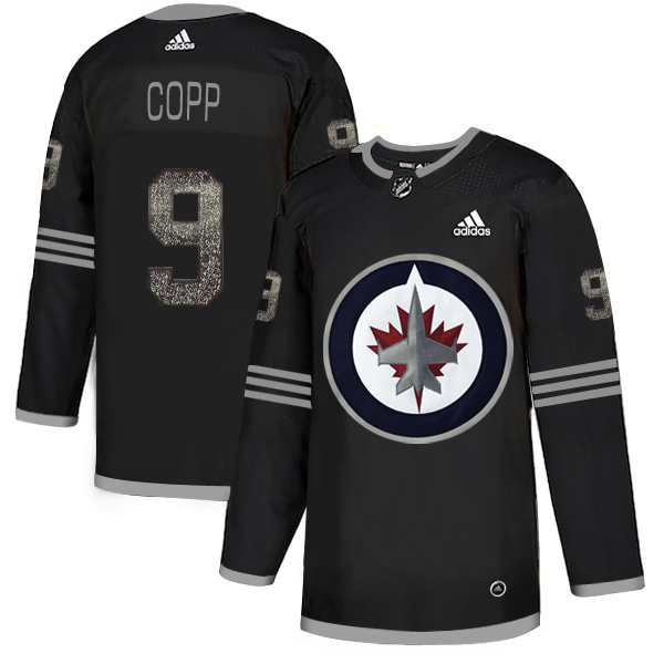 Adidas Jets #9 Andrew Copp Black Authentic Classic Stitched NHL Jersey