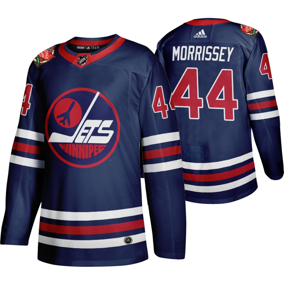 Winnipeg Jets #44 Josh Morrissey Men's 2019-20 Heritage Classic Wha Navy Stitched NHL Jersey