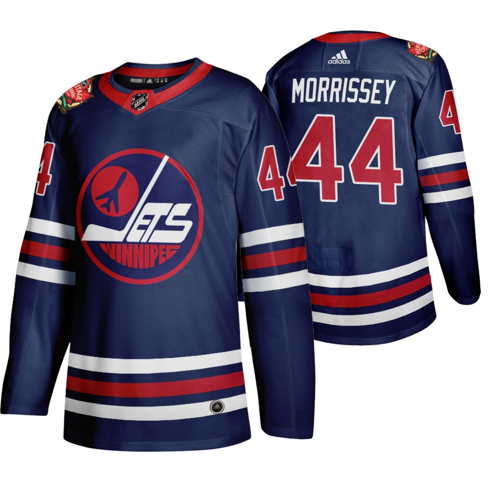 Winnipeg Jets #44 Josh Morrissey Men's 2019-20 Heritage Classic Wha Navy Stitched NHL Jersey Winnipeg Jets #44 Josh Morrissey Men's 2019-20 Heritage Classic Wha Navy Stitched NHL Jersey