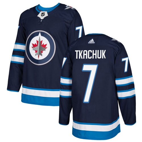 Adidas Jets #7 Keith Tkachuk Navy Blue Home Authentic Stitched NHL Jersey Adidas Jets #7 Keith Tkachuk Navy Blue Home Authentic Stitched NHL Jersey