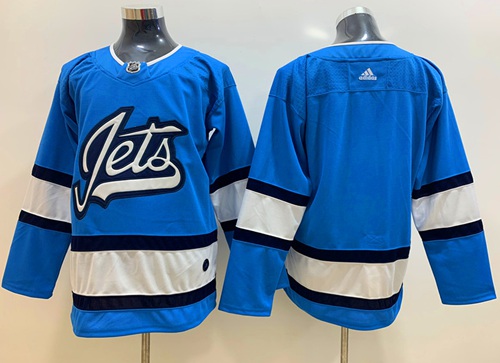 Adidas Jets Blank Blue Alternate Authentic Stitched NHL Jersey Adidas Jets Blank Blue Alternate Authentic Stitched NHL Jersey