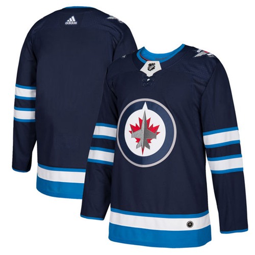 Adidas Jets Blank Navy Blue Home Authentic Stitched NHL Jersey Adidas Jets Blank Navy Blue Home Authentic Stitched NHL Jersey