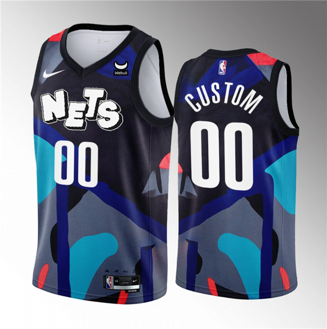 Men's Brooklyn Nets #00 Royce O'Neale Black 2023/24 City Edition Stitched Basketball Jersey