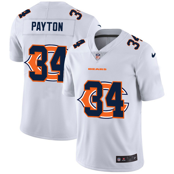 Men's Chicago Bears #34 Walter Payton White NFL Stitched Jersey