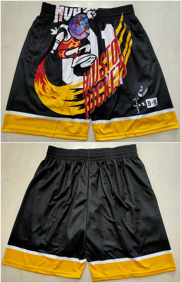 Men's Houston Rockets Black Mitchell&Ness Shorts (Run Small) Men's Houston Rockets Black Mitchell&Ness Shorts (Run Small)