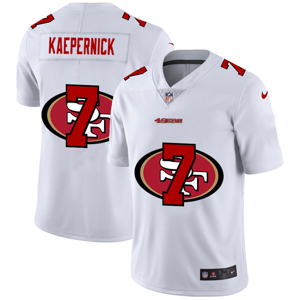 Men's San Francisco 49ers #7 Colin Kaepernick White NFL Stitched Jersey