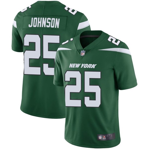 Men's New York Jets #25 Ty Johnson Green NFL Vapor Untouchable Limited Stitched Jersey