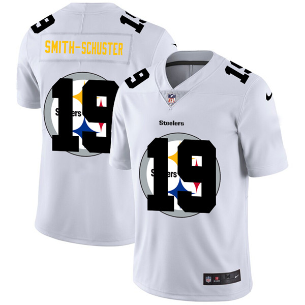 Men's Pittsburgh Steelers #19 JuJu Smith-Schuster White NFL Stitched Jersey