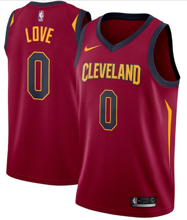 Men's Cleveland Cavaliers Red #0 Kevin Love Icon Edition Swingman Stitched Jersey