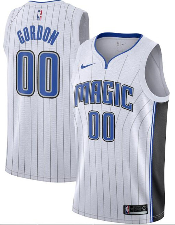 Men's Orlando Magic White #00 Aaron Gordon Association Edition Stitched Swingman Jersey