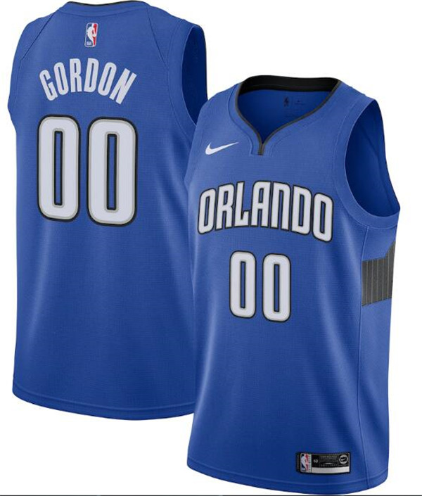Men's Orlando Magic Royal #00 Aaron Gordon Statement Edition Stitched Swingman Jersey