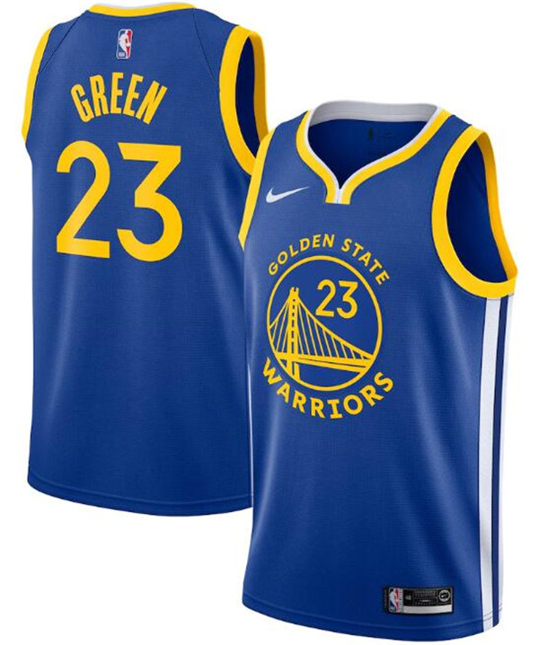 Men's Golden State Warriors #23 Draymond Green Royal NBA Icon Edition Stitched Jersey