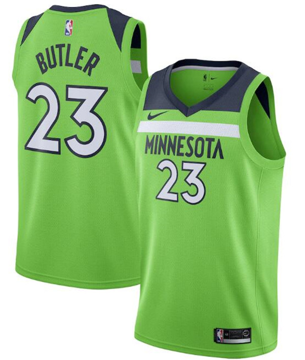 Men's Minnesota Timberwolves #23 Jimmy Butler Green NBA Statement Edition Stitched Jersey