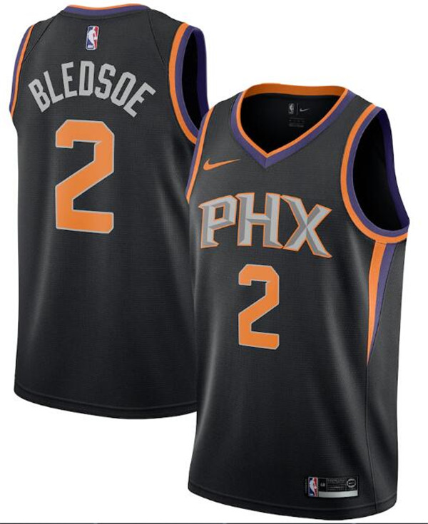 Men's Phoenix Suns Black #2 Eric Bledsoe Statement Edition Stitched Jersey