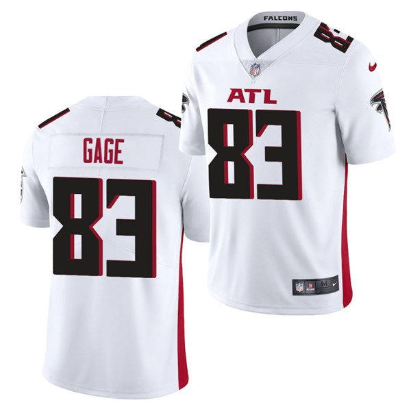 Men's Atlanta Falcons #83 Russell Gage New White NFL Vapor Untouchable Limited Stitched Jersey Men's Atlanta Falcons #83 Russell Gage New White NFL Vapor Untouchable Limited Stitched Jersey
