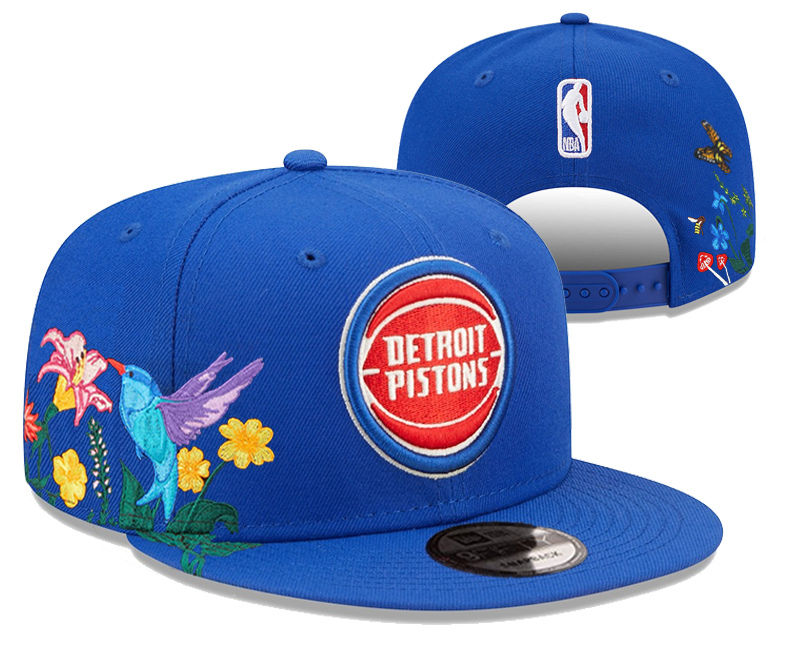 Detroit Pistons Stitched Snapback Hats 005