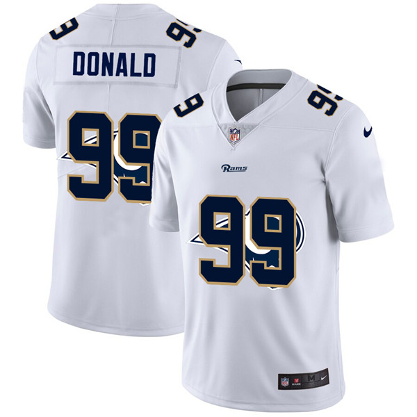Men's Los Angeles Rams #99 Aaron Donald White NFL Stitched Jersey