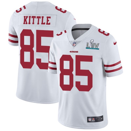 Men's San Francisco 49ers #85 George Kittle New White Vapor Untouchable Limited Stitched NFL Jersey Men's San Francisco 49ers #85 George Kittle New White Vapor Untouchable Limited Stitched NFL Jersey