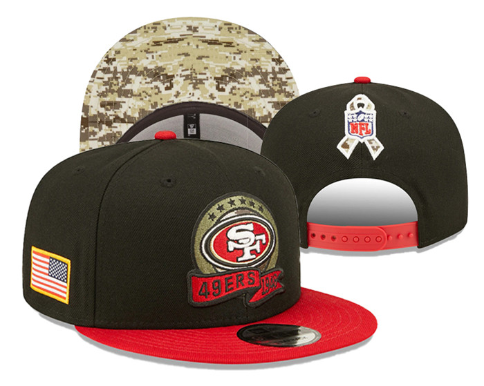 San Francisco 49ers Salute To Service Stitched Snapback Hats 0132