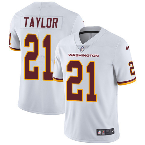 Men's Washington Football Team #21 Sean Taylor White NFL Vapor Untouchable Limited Stitched Jersey