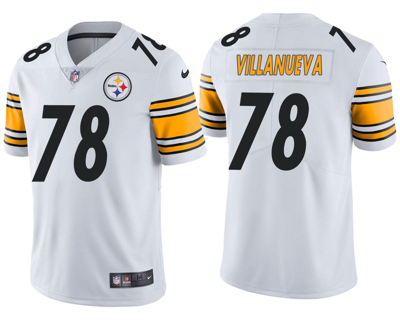 Men's Pittsburgh Steelers #78 Alejandro Villanueva White NFL Vapor Untouchable Limited Stitched Jersey