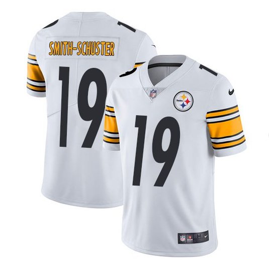 Men's Pittsburgh Steelers #19 JuJu Smith-Schuster White Vapor Untouchable Limited Stitched NFL Jersey Men's Pittsburgh Steelers #19 JuJu Smith-Schuster White Vapor Untouchable Limited Stitched NFL Jersey