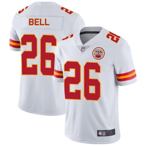 Men's Kansas City Chiefs #26 Le'Veon Bell White NFL Vapor Untouchable Limited Stitched Jersey