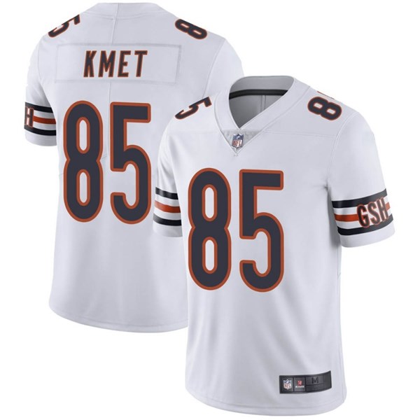 Men's Chicago Bears #85 Cole Kmet White NFL Vapor Untouchable Limited Stitched Jersey