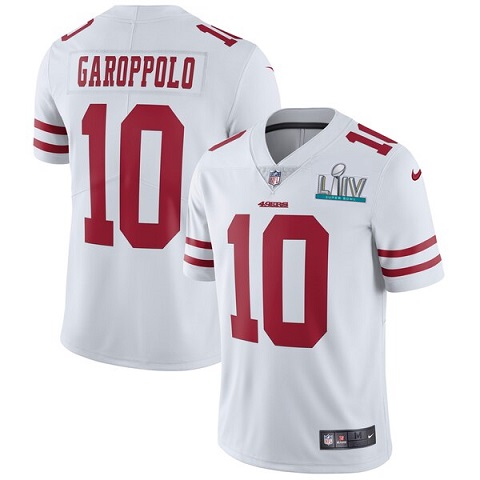 Men's San Francisco 49ers #10 Jimmy Garoppolo Nike White Color Rush Vapor Untouchable Limited Stitched NFL Jersey