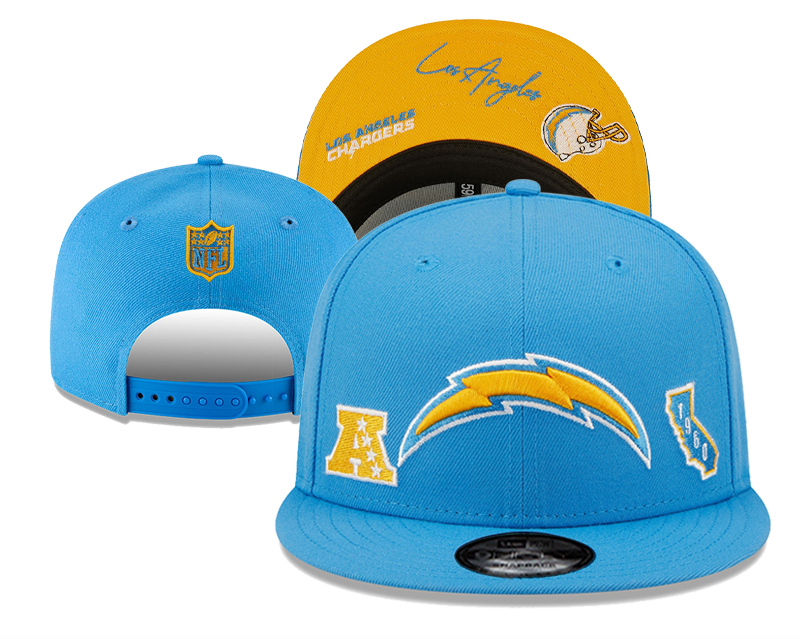 Los Angeles Chargers Stitched Snapback Hats 001