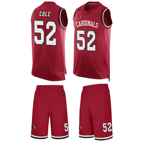 Nike Cardinals #52 Mason Cole Red Team Color Men's Stitched NFL Limited Tank Top Suit Jersey