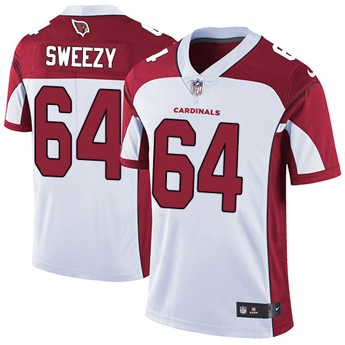 Nike Cardinals #64 J.R. Sweezy White Men's Stitched NFL Vapor Untouchable Limited Jersey Nike Cardinals #64 J.R. Sweezy White Men's Stitched NFL Vapor Untouchable Limited Jersey