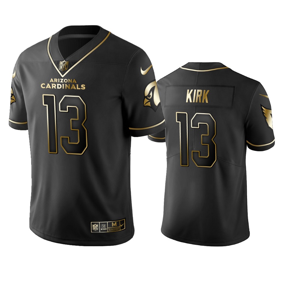 Cardinals #13 Christian Kirk Men's Stitched NFL Vapor Untouchable Limited Black Golden Jersey Cardinals #13 Christian Kirk Men's Stitched NFL Vapor Untouchable Limited Black Golden Jersey