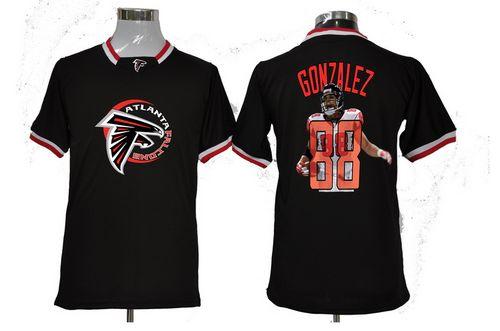 Nike Falcons #88 Tony Gonzalez Black Men's NFL Game All Star Fashion Jersey Nike Falcons #88 Tony Gonzalez Black Men's NFL Game All Star Fashion Jersey