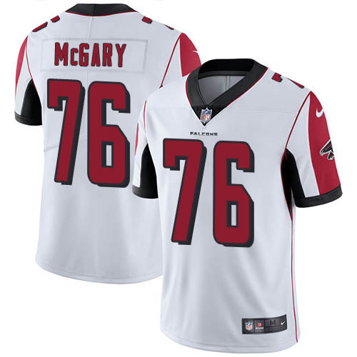 Nike Falcons #76 Kaleb McGary White Men's Stitched NFL Vapor Untouchable Limited Jersey Nike Falcons #76 Kaleb McGary White Men's Stitched NFL Vapor Untouchable Limited Jersey