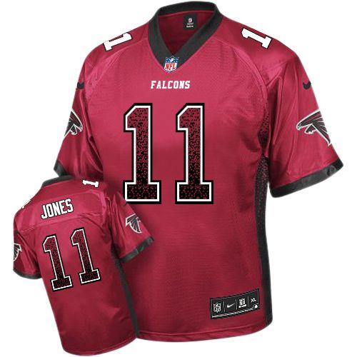 Nike Falcons #11 Julio Jones Red Team Color Men's Stitched NFL Elite Drift Fashion Jersey Nike Falcons #11 Julio Jones Red Team Color Men's Stitched NFL Elite Drift Fashion Jersey