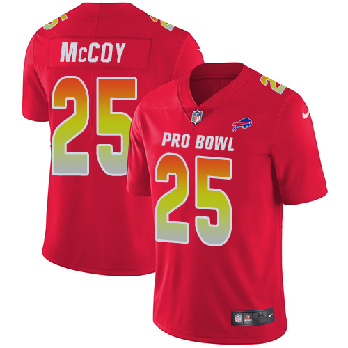 Nike Bills #25 LeSean McCoy Red Men's Stitched NFL Limited AFC 2018 Pro Bowl Jersey Nike Bills #25 LeSean McCoy Red Men's Stitched NFL Limited AFC 2018 Pro Bowl Jersey