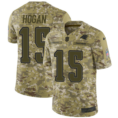 Nike Panthers #15 Chris Hogan Camo Men's Stitched NFL Limited 2018 Salute To Service Jersey Nike Panthers #15 Chris Hogan Camo Men's Stitched NFL Limited 2018 Salute To Service Jersey