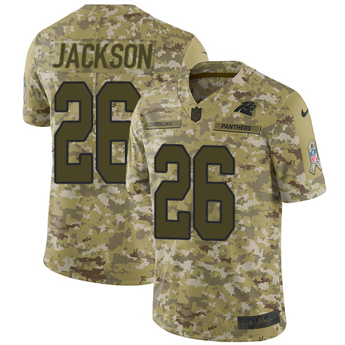 Nike Panthers #26 Donte Jackson Camo Men's Stitched NFL Limited 2018 Salute To Service Jersey Nike Panthers #26 Donte Jackson Camo Men's Stitched NFL Limited 2018 Salute To Service Jersey