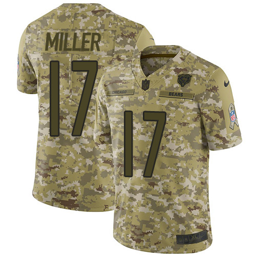 Nike Bears #17 Anthony Miller Camo Men's Stitched NFL Limited 2018 Salute To Service Jersey Nike Bears #17 Anthony Miller Camo Men's Stitched NFL Limited 2018 Salute To Service Jersey