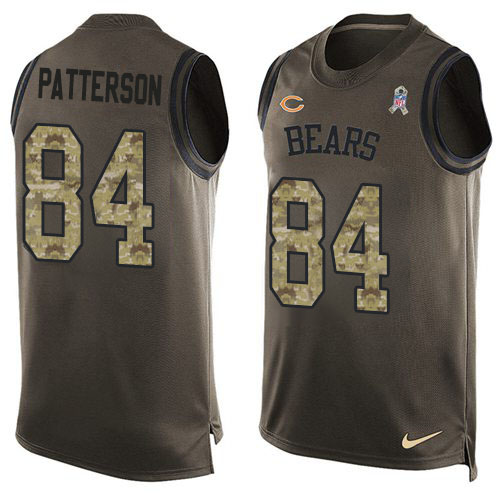 Nike Bears #84 Cordarrelle Patterson Green Men's Stitched NFL Limited Salute To Service Tank Top Jersey Nike Bears #84 Cordarrelle Patterson Green Men's Stitched NFL Limited Salute To Service Tank Top Jersey