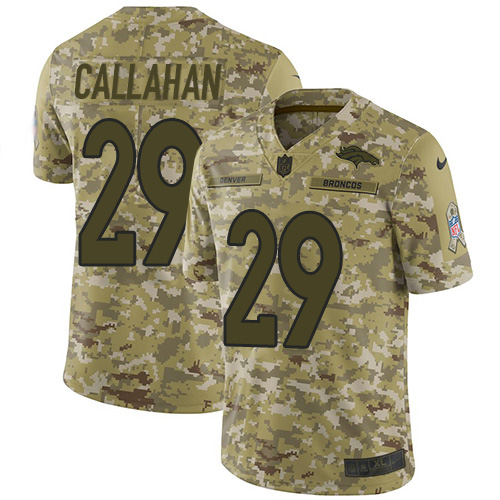 Nike Broncos #29 Bryce Callahan Camo Men's Stitched NFL Limited 2018 Salute To Service Jersey Nike Broncos #29 Bryce Callahan Camo Men's Stitched NFL Limited 2018 Salute To Service Jersey