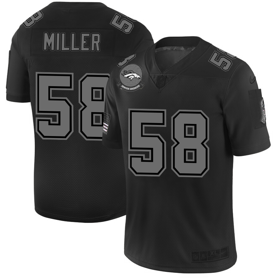 Denver Broncos #58 Von Miller Men's Nike Black 2019 Salute to Service Limited Stitched NFL Jersey Denver Broncos #58 Von Miller Men's Nike Black 2019 Salute to Service Limited Stitched NFL Jersey