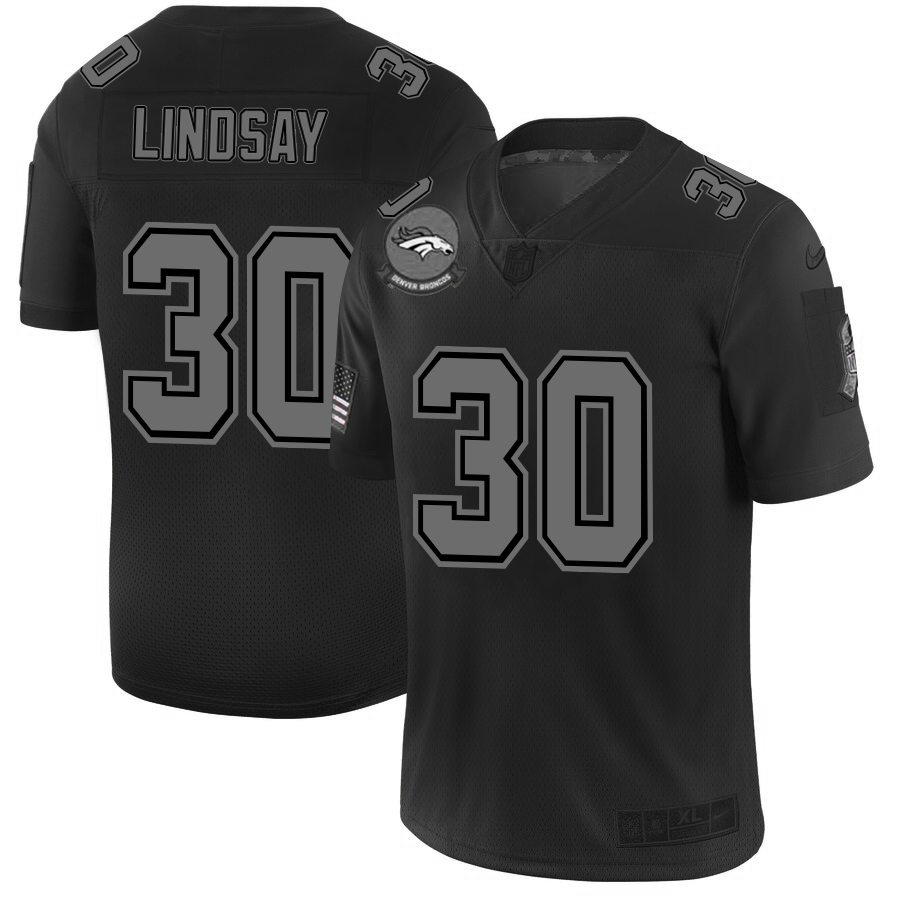 Denver Broncos #30 Phillip Lindsay Men's Nike Black 2019 Salute to Service Limited Stitched NFL Jersey Denver Broncos #30 Phillip Lindsay Men's Nike Black 2019 Salute to Service Limited Stitched NFL Jersey