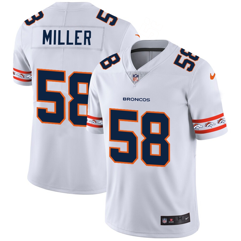 Denver Broncos #58 Von Miller Nike White Team Logo Vapor Limited NFL Jersey Denver Broncos #58 Von Miller Nike White Team Logo Vapor Limited NFL Jersey