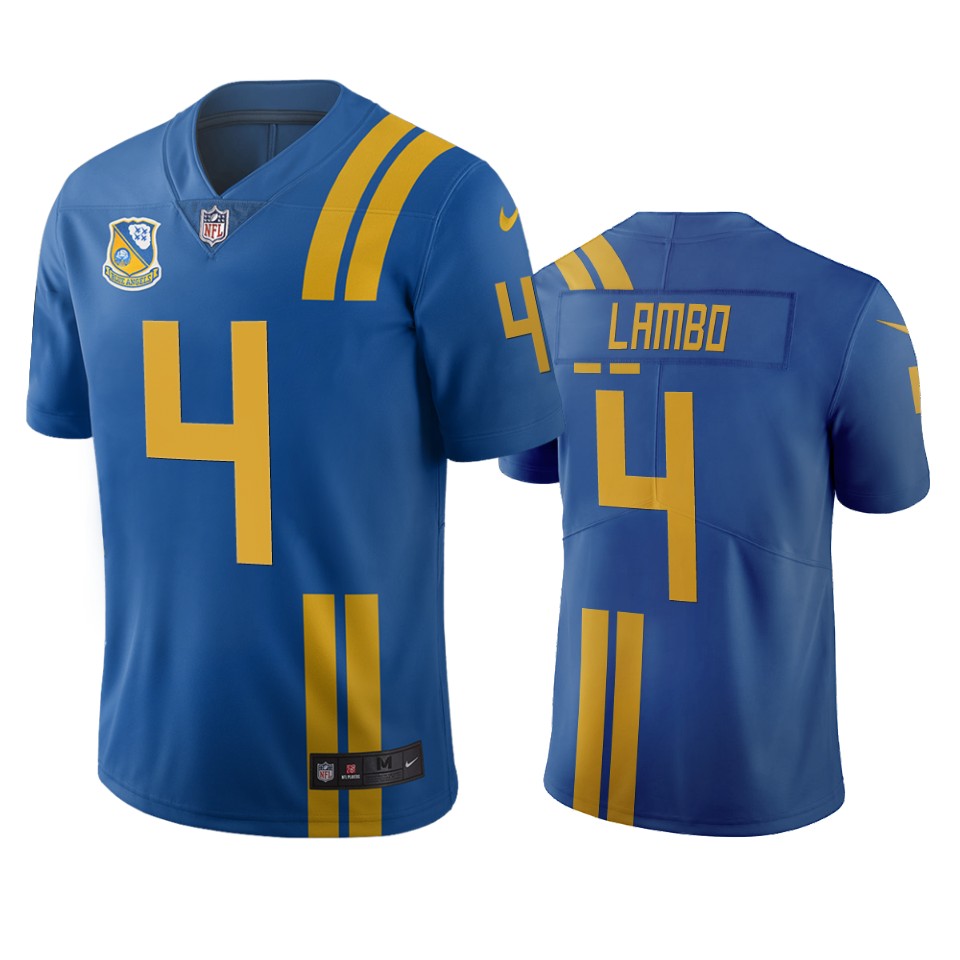 Jacksonville Jaguars #4 Josh Lambo Royal Vapor Limited City Edition NFL Jersey