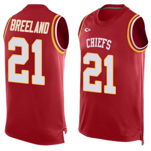 Nike Chiefs #21 Bashaud Breeland Red Team Color Men's Stitched NFL Limited Tank Top Jersey Nike Chiefs #21 Bashaud Breeland Red Team Color Men's Stitched NFL Limited Tank Top Jersey