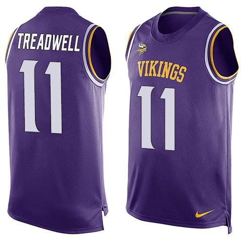 Nike Vikings #11 Laquon Treadwell Purple Team Color Men's Stitched NFL Limited Tank Top Jersey Nike Vikings #11 Laquon Treadwell Purple Team Color Men's Stitched NFL Limited Tank Top Jersey