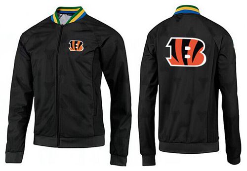 NFL Cincinnati Bengals Team Logo Jacket Black_4